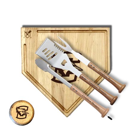 Baseball BBQ Creighton Bluejays 17" Trough Silver Slugger Combo Set