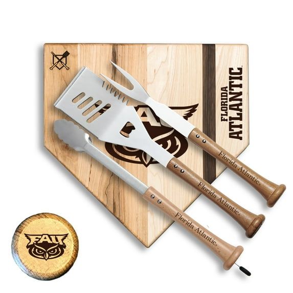 Baseball BBQ Florida Atlantic Owls 12" Silver Slugger Combo Set