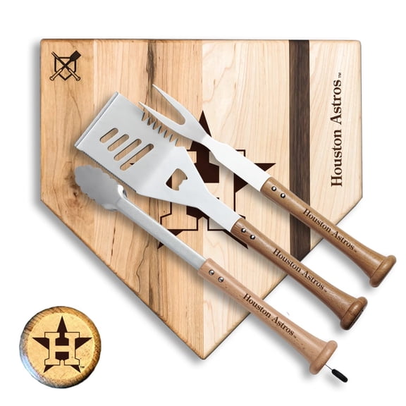 Baseball BBQ Houston Astros 12'' Silver Slugger Combo Set