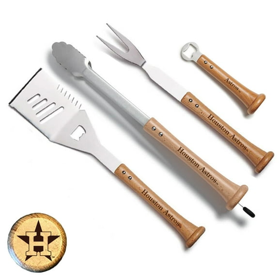 Baseball BBQ Houston Astros Home Run Grill Set