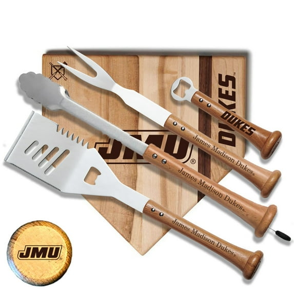 Baseball BBQ James Madison Dukes 12" Grand Slam Combo Set
