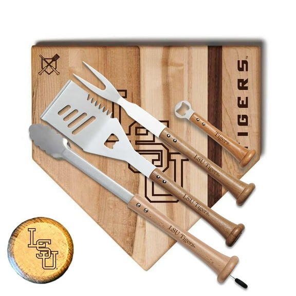 Baseball BBQ  LSU Tigers 17" Grand Slam Combo Set