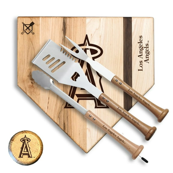 Baseball BBQ Los Angeles Angels 12'' Silver Slugger Combo Set