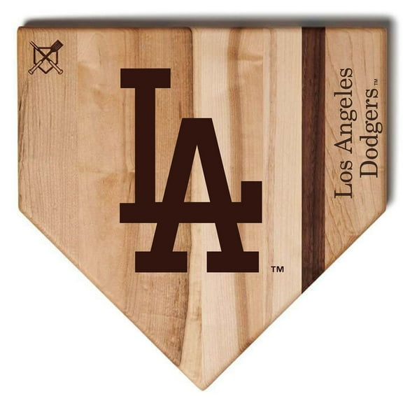 Baseball BBQ Los Angeles Dodgers 12'' x 12'' Home Plate Cutting Board