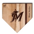 thumbnail image 1 of Baseball BBQ Miami Marlins 17'' x 17'' Home Plate Cutting Board, 1 of 1