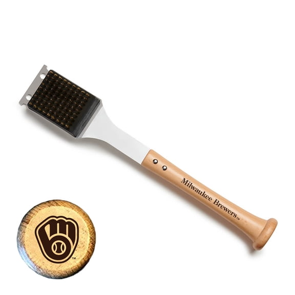Baseball BBQ Milwaukee Brewers 20" Brushback Bat Handle Scraper
