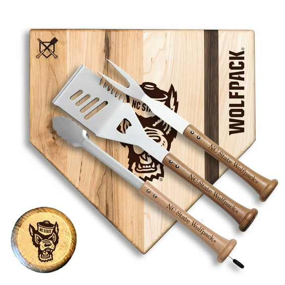 Baseball BBQ NC State Wolfpack 17" Silver Slugger Combo Set