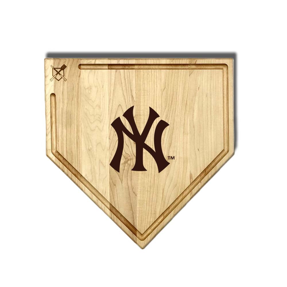 New York Yankees 17'' Maple Wood Home Plate Cutting Board