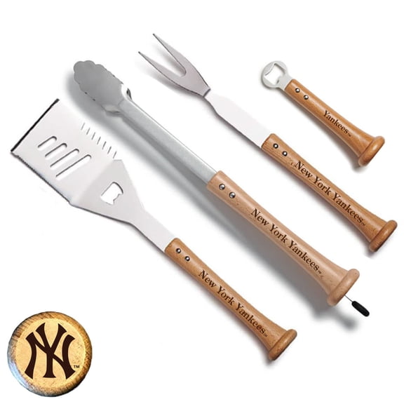 Baseball BBQ New York Yankees Home Run Grill Set