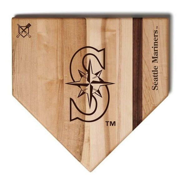 Baseball BBQ Seattle Mariners 12'' x 12'' Home Plate Cutting Board