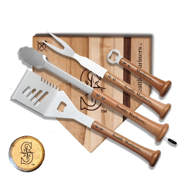 Baseball BBQ Seattle Mariners 17'' Grand Slam Combo Set