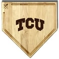 thumbnail image 1 of Baseball BBQ  TCU Horned Frogs 17" x 17" Home Plate Cutting Board With Trough, 1 of 1