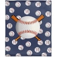 thumbnail image 1 of Baseball Baby Blanket Cozy Soft Swaddle Blanket Boys, Girls, Infant, Newborn Receiving Blankets Birthday Gifts 40"x30" (Toddler) for Pets, 1 of 6