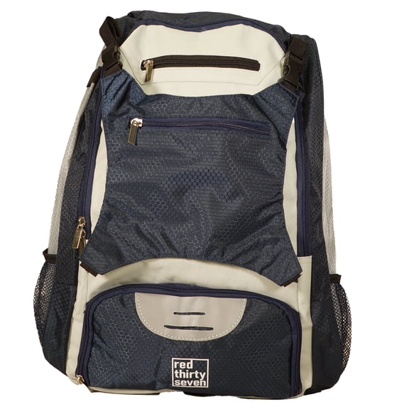 Baseball Backpack with Cleat/Shoe Compartment | Large Capacity | 19.5" T x 14" W x 7.5" D | Holds 4 Bats | External Helmet Storage | 3 Extra Zipper Pockets for Sunglasses, Seeds, Gum, Cell Phone
