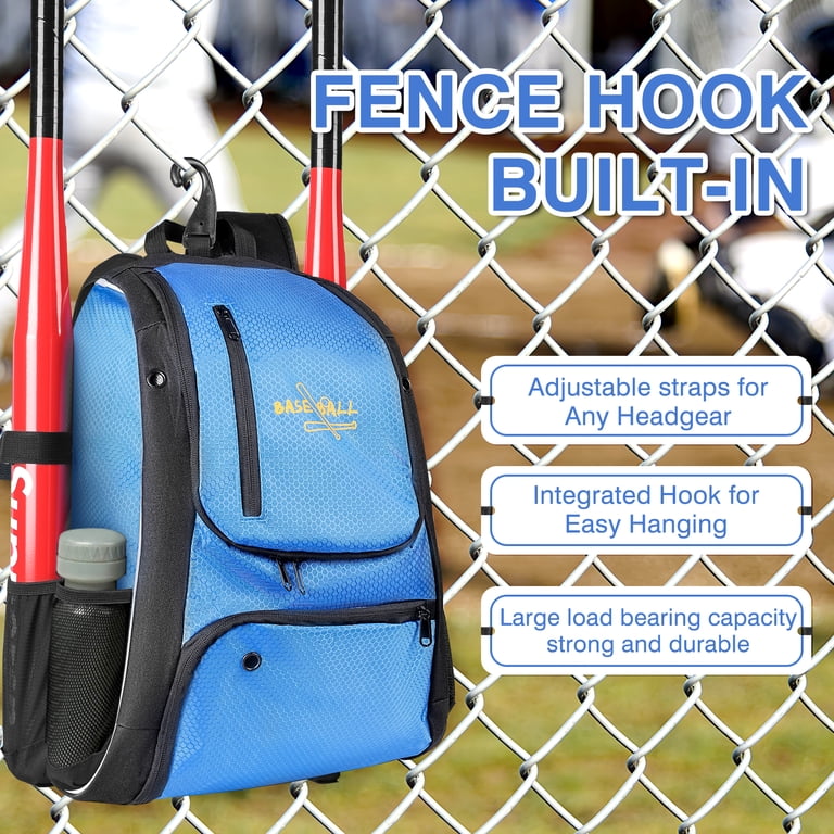 Baseball Bag - Backpack for Baseball, Softball, Tball - Adults & Youth Bat Bag Youth Baseball and Softball Bag - Backpack - Batting Bag - T  main image 4