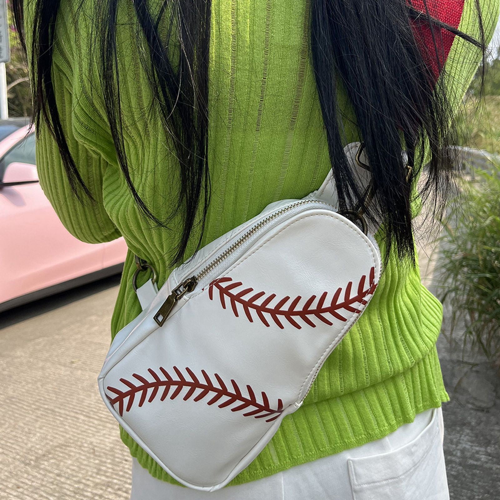 Baseball Bag Fashion Ladies Chest Bag Border Messenger Bag Retro Waist