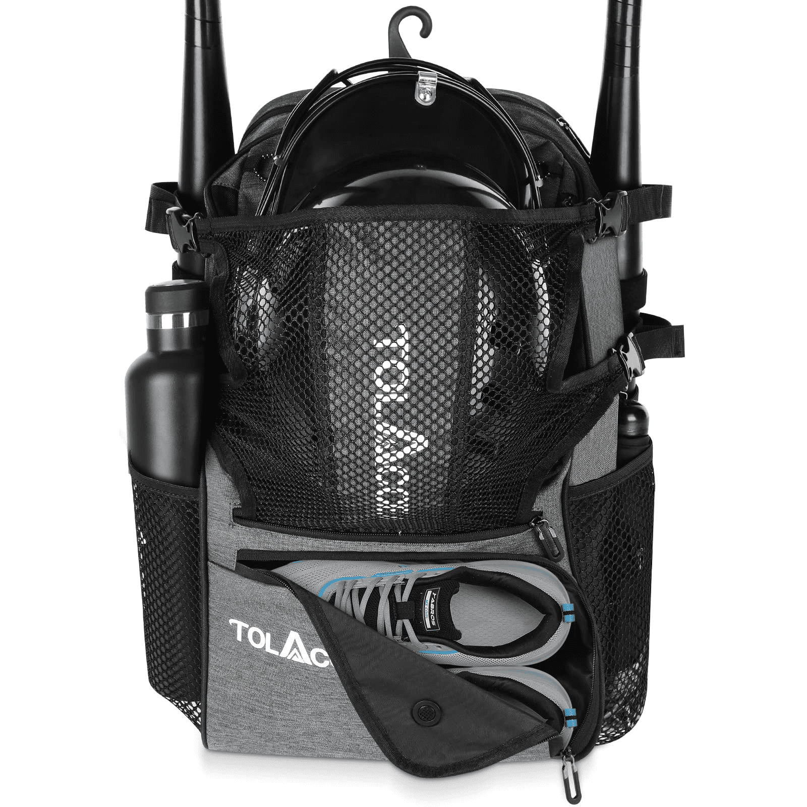 Baseball Bag, Large Baseball Sports Equipment Backpack with Helmet