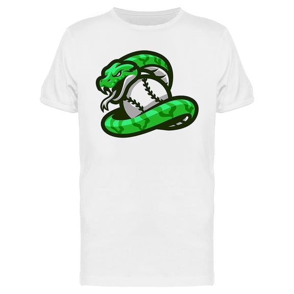 Baseball Ball And Phyton T-Shirt Men -Image by Shutterstock, Male Large