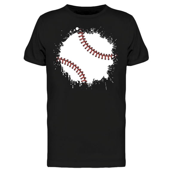 Baseball Ball, Grunge Style T-Shirt Men -Image by Shutterstock, Male Medium