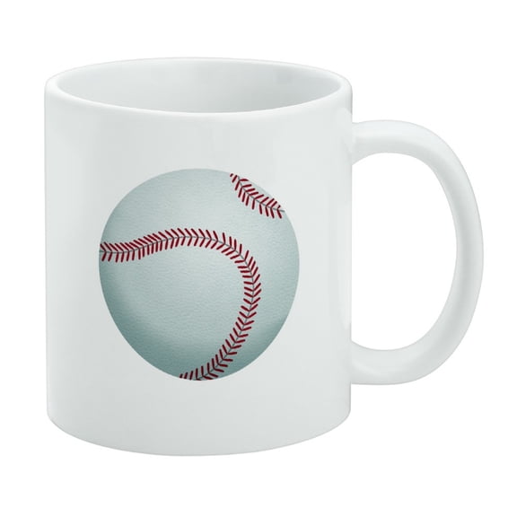 Baseball Ball White Mug
