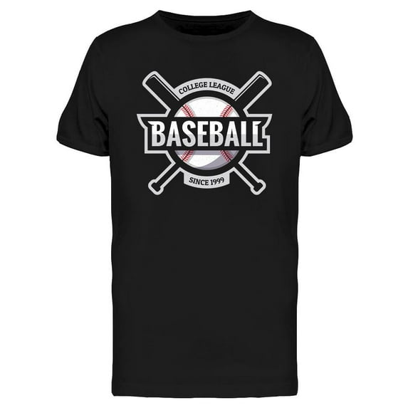 Baseball Ball With Bats T-Shirt Men -Image by Shutterstock, Male XX-Large
