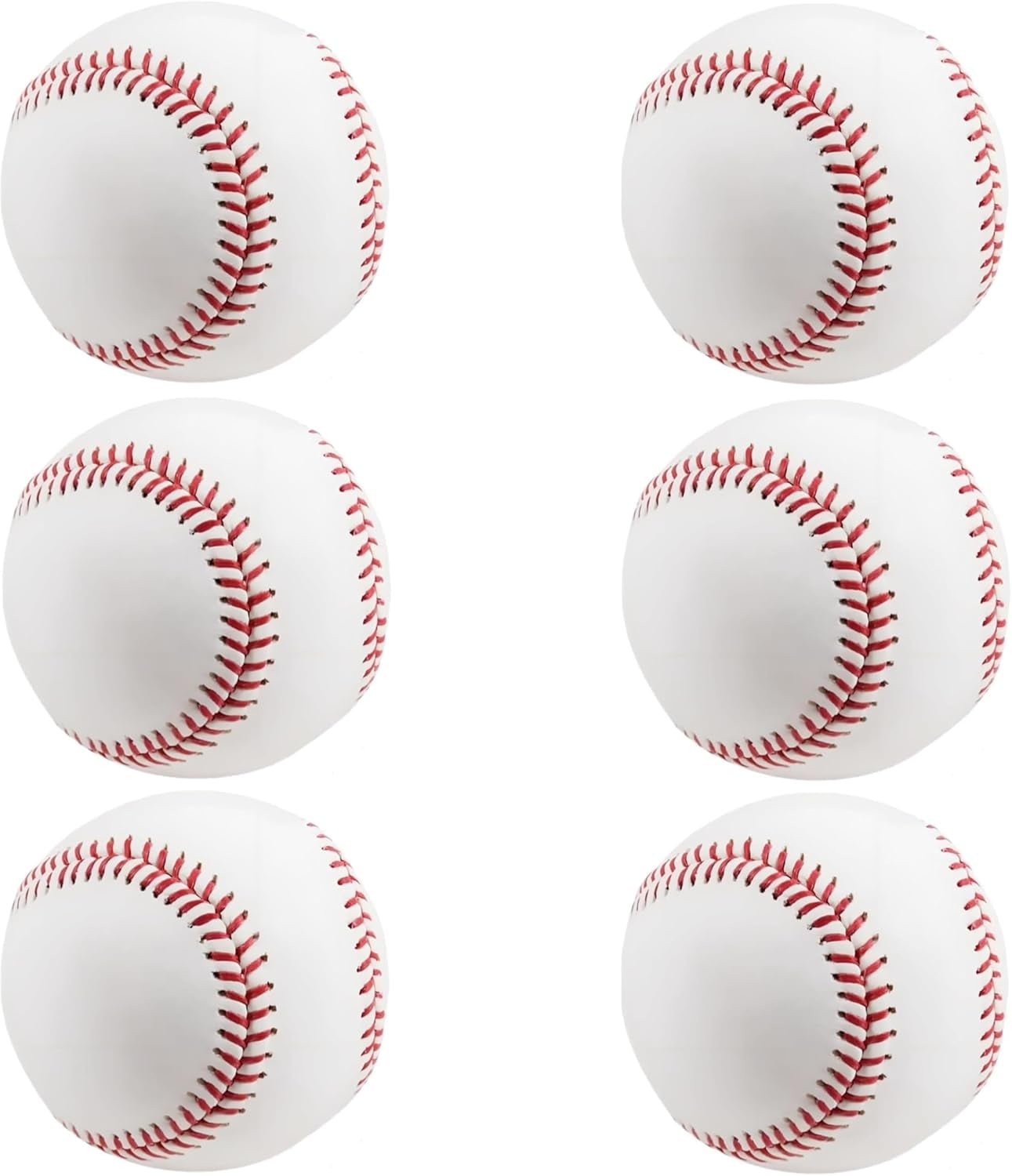 Baseball Balls, Leather Covered Practice Ball for League Play, Pitching, Hitting, Batting, Fielding, Autograph