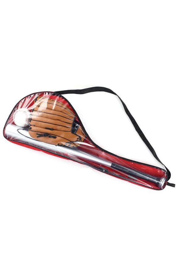 Baseball Balls Set Bat+Baseball+Baseball Gloves 25in Aluminum Alloy Bat 10.5in PVC Glove Kit for Youth Kids