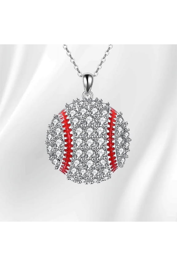Baseball Basketball Volleyball Gifts for Women Sterling Silver Baseball Basketball Volleyball Pendant Necklace Jewelry for Sport Fans Lovers Gifts