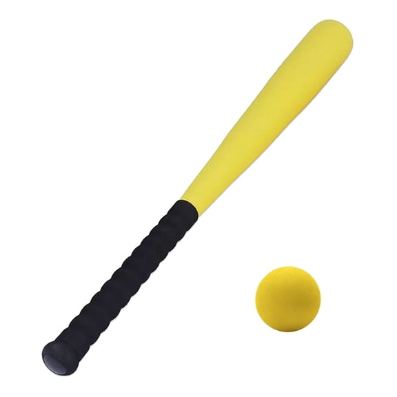 Baseball Bat Ball Set 64cm Funny Games Kids Bat for Adults Kids Light Baseball Bat with Training Ball Yellow