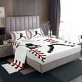 Baseball Bat Bed Sheets Set Softball Sheets,European Sports Ball Sheet Set Queen,Hobby Activity