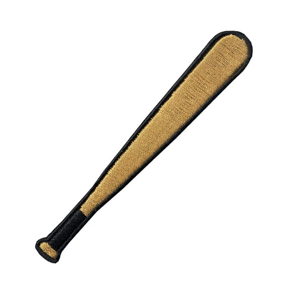 Baseball Bat Embroidered Iron On Patch