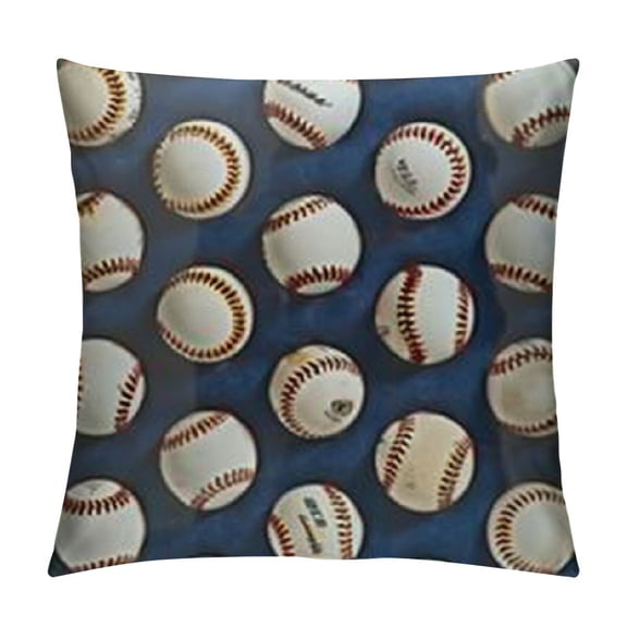 Baseball Bat Flag Pillow Cover,Baseball Decor  Decorative Throw Pillow Case