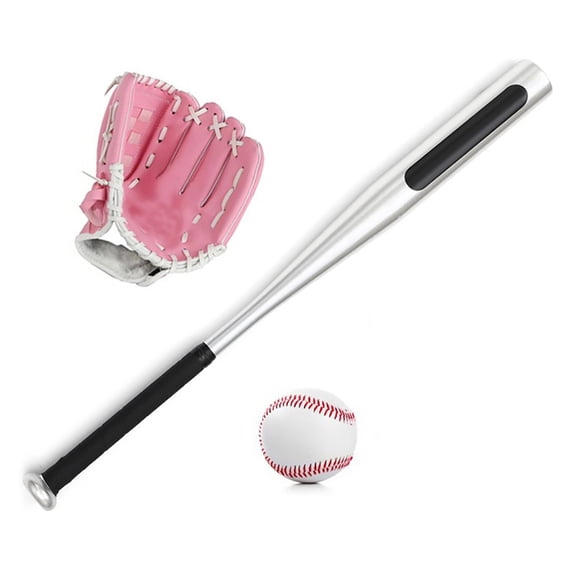 Baseball Bat + Gloves Kids Baseball Set Baseball Balls Set Baseball Bat+Baseball+Baseball Gloves 25in Aluminum Alloy Baseball Bat 10.5in PVC Baseball Glove Baseball Kit For Youth