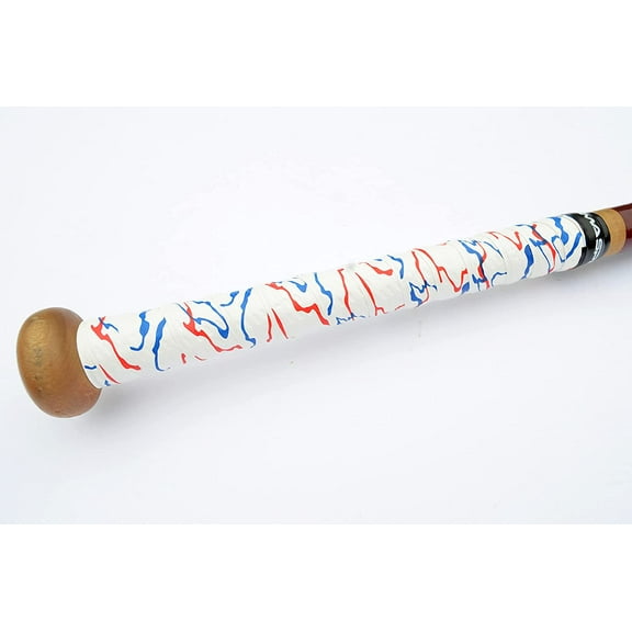 Baseball Bat Grip Tape AMA Sport Grip & Rip Cushioned Softball 1.10mm Grip Tape Red/Blue on white