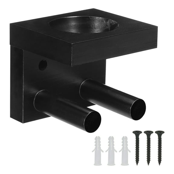 Baseball Bat Holder Wall Mount Storage Bat Holder by Wood Black