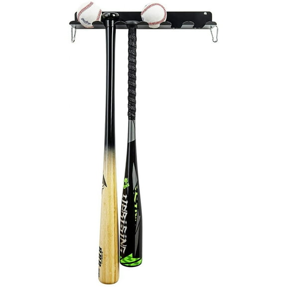 Baseball Bat Rack Display for Storage Holder Hanging Organizer Baseball Wall Mount Fence Hanger