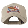 thumbnail image 1 of Baseball Bat and Ball Embroidery Cap - Khaki OSFM, 1 of 5