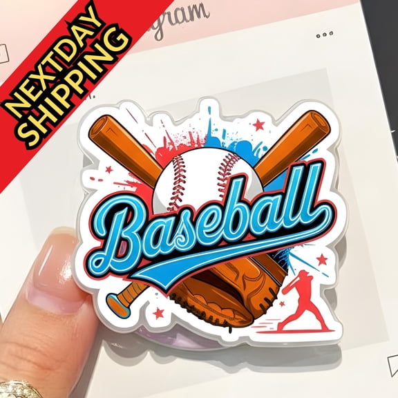 Baseball Bat and Ball Phone Grip MagSafe Phone Grip Classic Baseball Graphic Phone Holder, Magnetic Phone Grip Gift for Baseball Fans