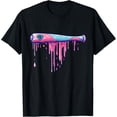 thumbnail image 1 of Baseball Bat with Sprinkles Drip T-Shirt men and women can wear, black, white, gifts, 1 of 4