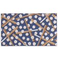 thumbnail image 1 of Baseball Bats and Balls Pattern Door Rugs,Washable Non Slip Door Mats Indoor,Decorative Door Mats,Entry Mat Indoor for Entrance,Bedroom,Kitchen,Bathroom,17"x30", 1 of 6