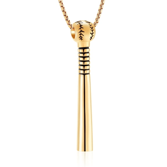 Baseball Bats Cremation Jewelry for Ashes Urn Necklace for Ashes of Loved One