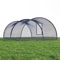 Portable Baseball & Softball Batting Cage with Pitching Machine Opening ...