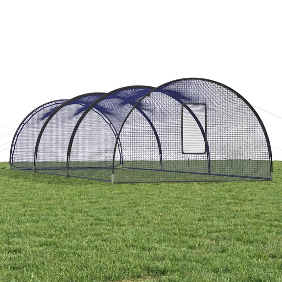 Baseball Batting Cage,Portable Net Batting Cages for Baseball and Softball,Baseball Pop Up Cage with Pitching Machine Hole and Detachable Door