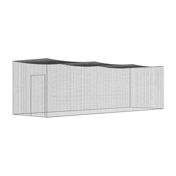 Baseball Batting Netting 35FT - Professional Softball Batting Cage Net with Door, Portable Pitching Net, Heavy Duty PE Training Net (NET ONLY)