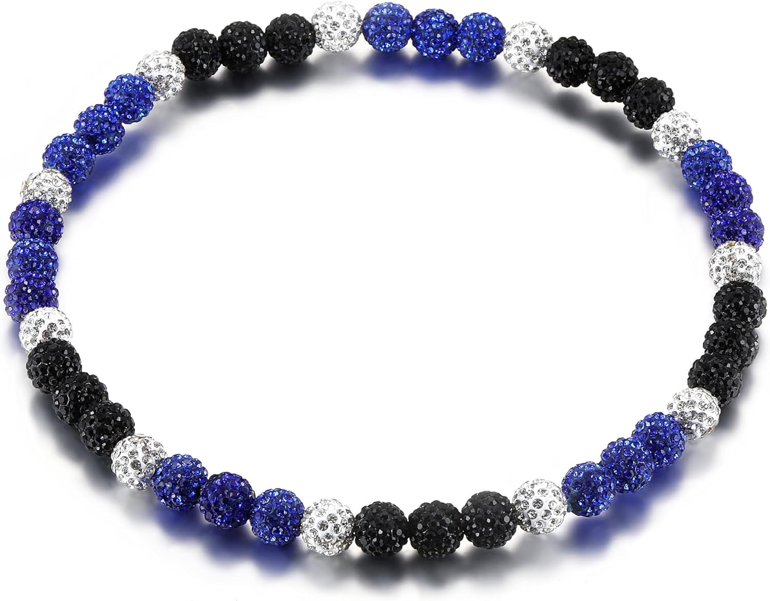 Baseball Beaded Necklace For Men Bling Rhinestone Baseball Drip ...