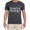 thumbnail image 1 of Baseball Beer Funny T-shirt Mens Graphic Tees, 1 of 1