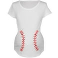 thumbnail image 1 of Baseball Belly White Maternity Soft T-Shirt - Medium, 1 of 1