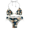 thumbnail image 1 of Baseball Bikini Set Swim Suit Detachable Sponge Adjustable Strap Two-Pack, Beach Pool Vacation Party., 1 of 6