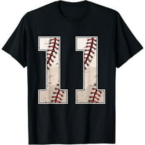 Baseball Birthday Boy Eleven 11 Years Old 11th Bday Party T-Shirt mens t shirt，black，women，funny，misfits，men，journey