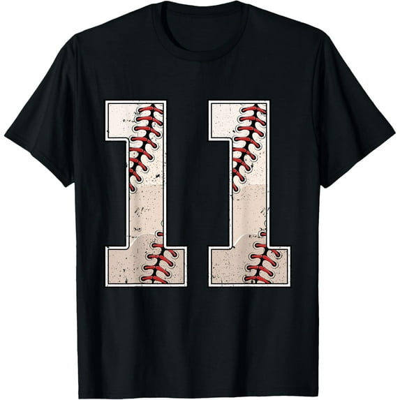 Baseball Birthday Boy Eleven 11 Years Old 11th Bday Party T-Shirt mens t shirt,black,women,funny,misfits,men,journey